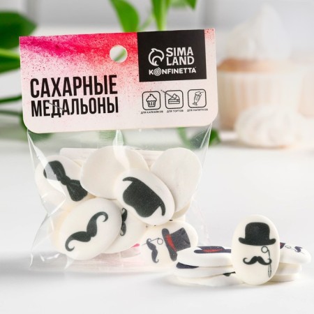 Sugar sprinkling with a mix of mix: “gentlemen” for decor of cupcakes, cake, drinks, 20 g.-2