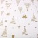 New Year's tablecloth “Christmas trees”, gold 130 x 200 cm, for the New Year