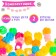 Set for weaving "Multi -colored beads", mix