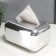 Casket Plastic for napkins "Smooth angles. Silver" 10x12x18 cm