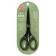 Office scissors 16cm, black blade, plastic handles, mix