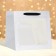 Crafts with a square bottom and window, 25 x 25 x 25 cm, silver with glitter