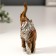Polystone souvenir "Two elephants in a silver blanket" set 2x8.3x3.5 cm