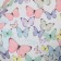 Cookie box, confectionery packaging with PVC lid, “butterflies”, 10.5 x 10.5 x 3 cm