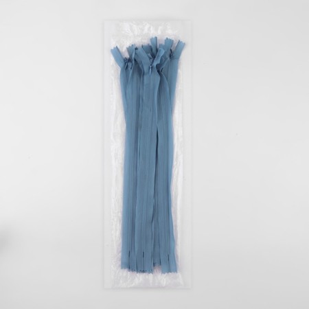 Lightning secret, No. 3, non -income, locking machine, 30 cm, blue color-2