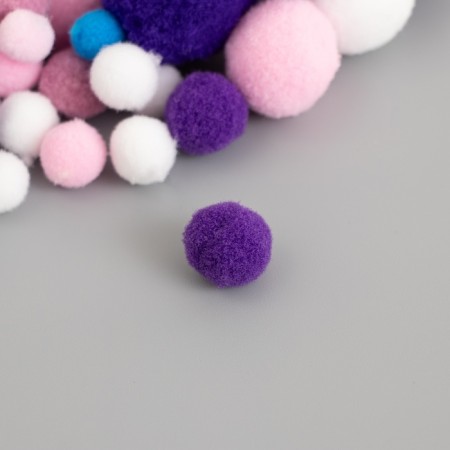 Decor for creativity "Pomponchiki. Starry sky" d = 1-3 cm set of 135 pcs-1