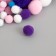 Decor for creativity "Pomponchiki. Starry sky" d = 1-3 cm set of 135 pcs