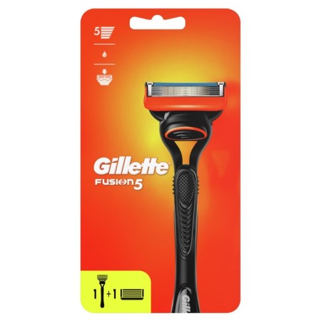 Gillette Fusion + 2 Replaceable cassettes, 5 blades-1