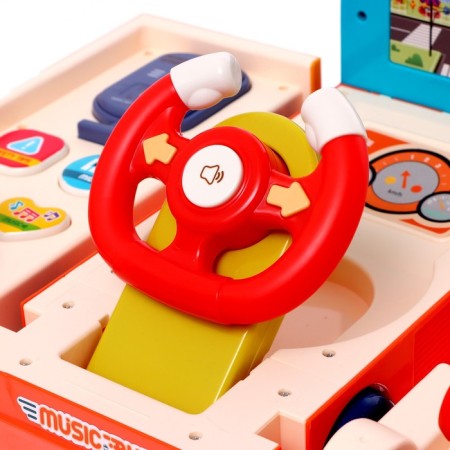 Musical steering wheel 2 in 1 "bus driver", sound effects-8