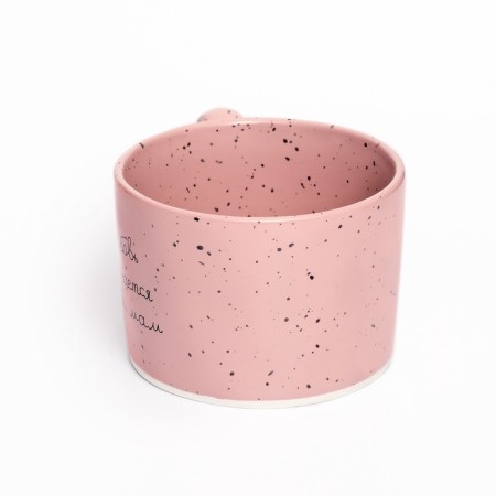 Mug ceramic day of the mother dear attention "Mom", 280 ml, pink-1