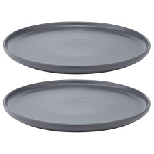 Set of plates Tkano Essential, 25 cm, 2 pcs, dark gray color