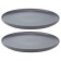 Set of plates Tkano Essential, 25 cm, 2 pcs, dark gray color