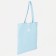 The shoper bag is bilateral, without fastening, outer pocket, blue color