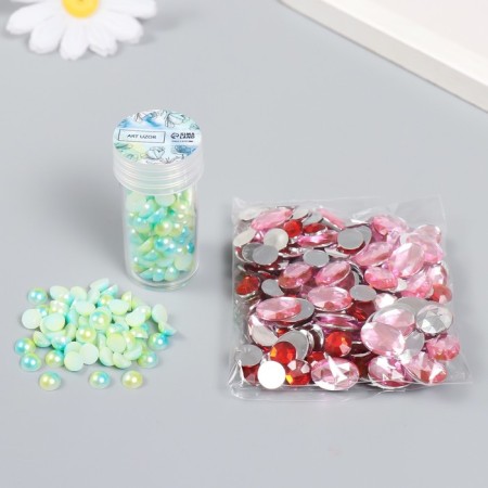 Green-blue gradient decor d = 6 mm 10 g 200 pcs 5x2.5 cm