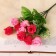 Bouquet "Rose with white flowers" 30 cm d-3 cm, mix