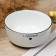 Deep plate of ceramic "with love", 14.5 x 6.4 cm, 600 ml, white color