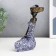 Souvenir Polystone "African Amadi" Blue Dress with MIXs 19x11x7.7 cm patterns