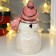 Souvenir Ceramics Light "Snowman with a snowman in pink caps" 17.5x11x12.5 cm