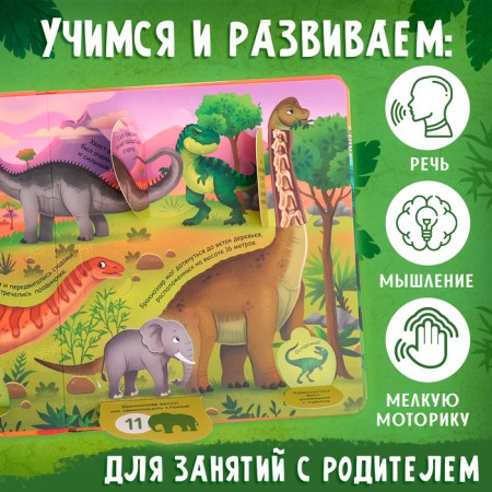Book with windows "Secrets of dinosaurs", 60 windows-3