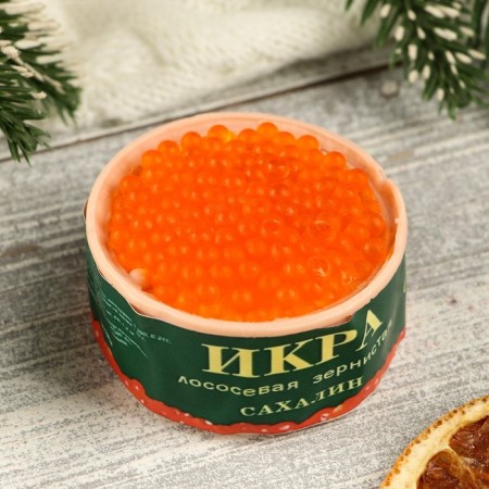 Новогоднее фигурное мыло "Баночка икры" 85гр-1