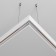 Corner Connector for the Technical Trahnical Trahnical Trahcl-41W, 10x10x5.2 cm, white color.