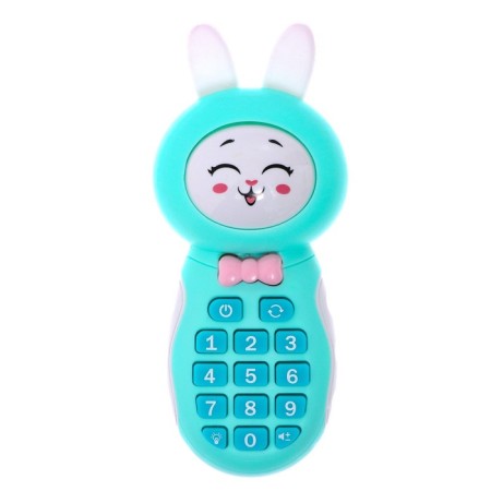 Musical phone number "Sweet bunny", sound, light, blue color-1