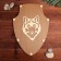 Souvenir weapon "Shield with a wolf", 30x43 cm