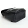 Women's backpack made of artificial leather with lightning, 2 pockets, black color