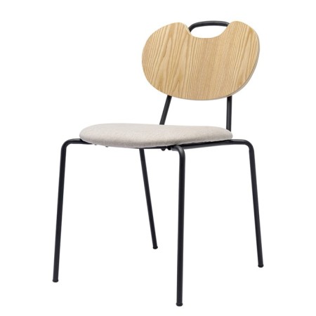 Hillen chair, 565 × 445 × 785 mm, the color is light brown-4