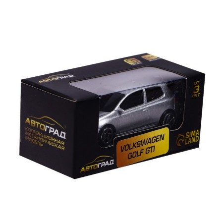 Metal Metal Volkswagen Golf GTI, 1:64, silver color-3