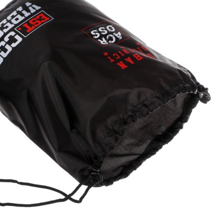 Frame backpack 37 x 28 x 12 cm, Across 194, filling: bag, pencil case, dark gray/red ACR22-194-5-19