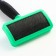 Puchoderma without drops, rubberized handle, 10 x 16 cm, green-hourly