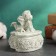 Casket with a lid "Heart with an angel" aged, 10x9cm