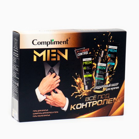 Set gift Compliment 3 items: shaving gel 80 ml + gel after shaving 80 ml + shampoo 200 ml-1