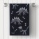 Terry towel Bones, size 30x50 cm, black color