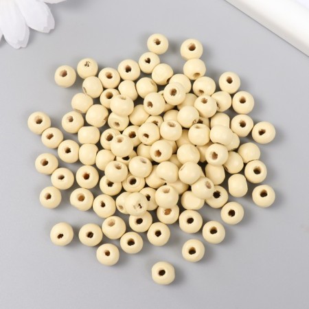 Beads for creativity tree "Light tan" D-0.8 cm, set of 20 g-1