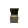Puff with a lid and weighting, 400 × 400 × 420 mm, eco -leather, Marvel Pistachio color