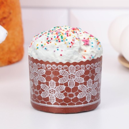 Paper form for cupcake, muffins and kulich "lace" 60x45mm, (packaging 4000 pcs) mix