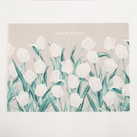 Napkin on the table "White Tulips"-1