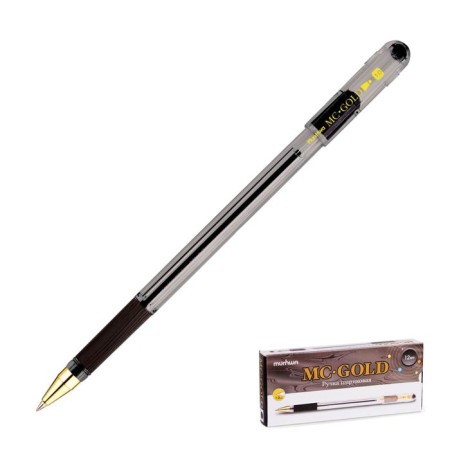 Ballic handle Munhwa Mc Gold, rubber flu, black ink, node 1.0 mm-2