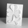 Gypsum figure ornament: clover branch, 32.5 x 41 x 6.5 cm