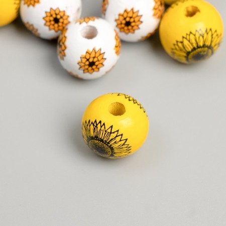 Busina tree for creativity "Round. Flowers" d = 1.6 cm set 10 pcs-1