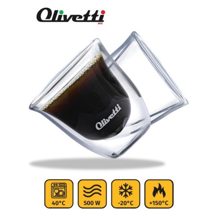 A set of glasses with double walls Olivetti DWG21, 2 pcs, 80 ml-3