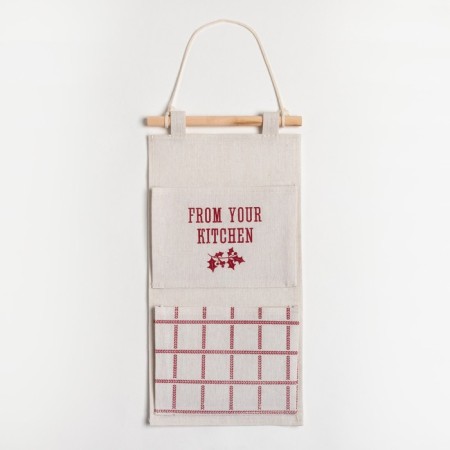 Pocket textile Ethel "From Kitchen" 2 departments, 41x20 cm-1