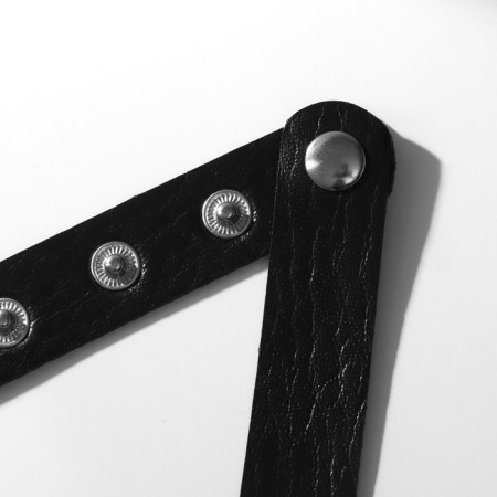 Choker "Temptation" of a cat, black color in silver, 40 cm-1