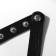 Choker "Temptation" of a cat, black color in silver, 40 cm