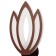 Sconces 661327b/1 LED 19W 4000k coffee 23x18x7 cm
