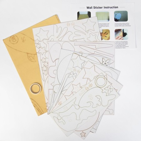 Interior stickers "Cosmic World", children, decor on the wall, panel 92 x 180 cm-5