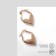 Earrings "Heart" miniature, color gold