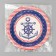 Disposable paper plate "sea" anchor (18 cm)